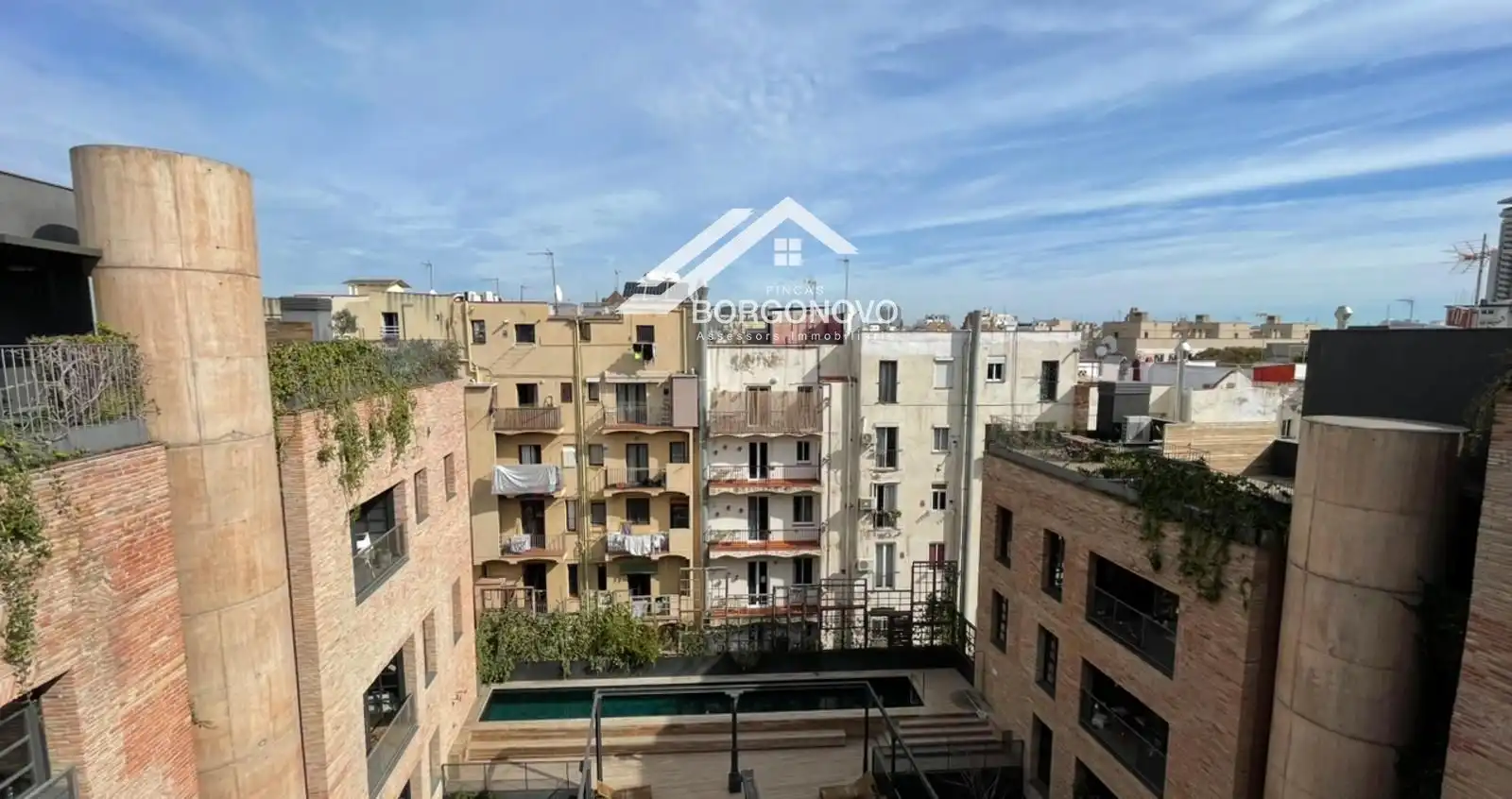 Vista exterior de Pis de lloguer en Barcelona amb Aire condicionat, Calefacció i Terrassa