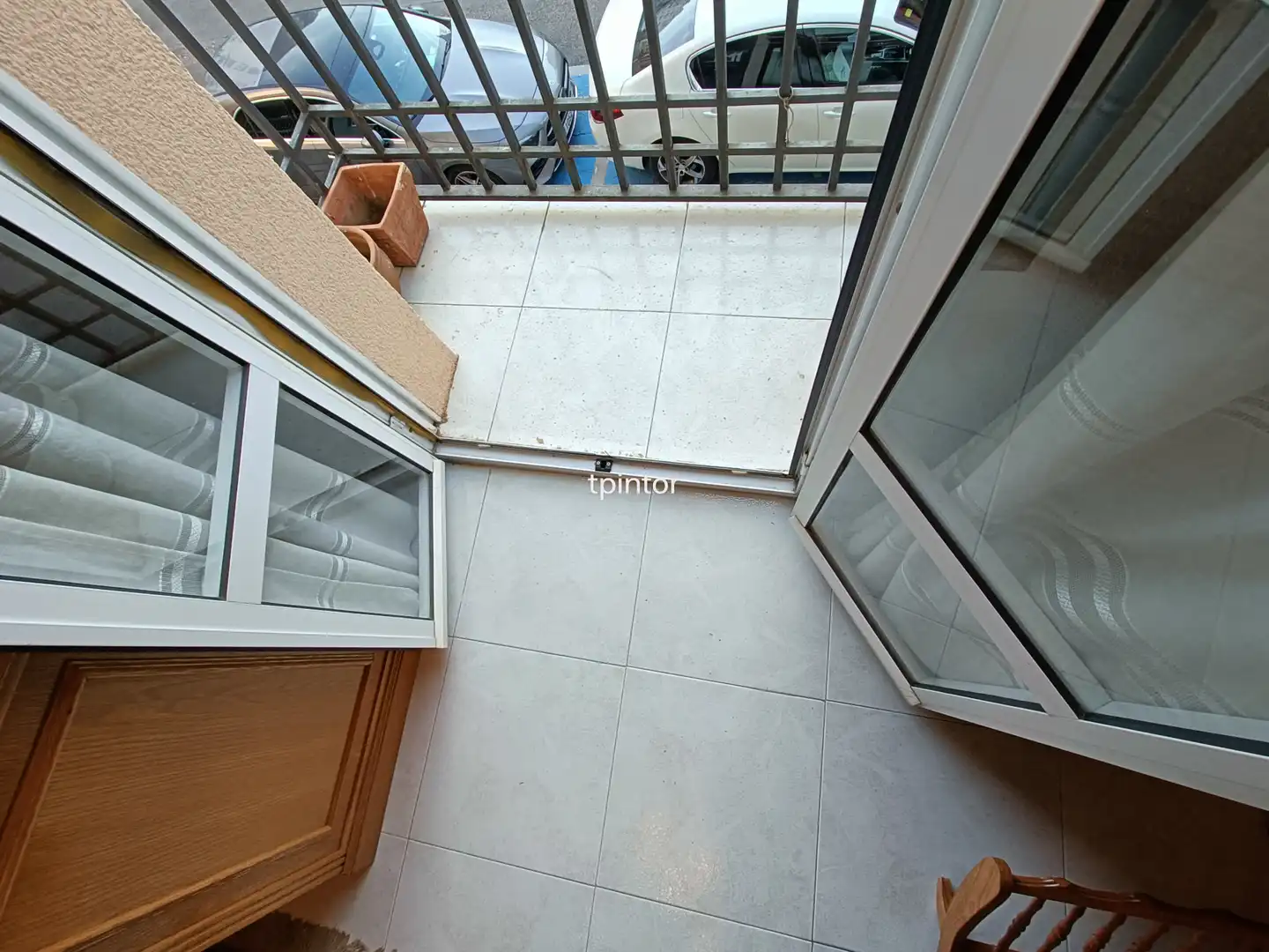 Balcony of Flat for rent in Cáceres  with Air Conditioner, Heating and Private garden