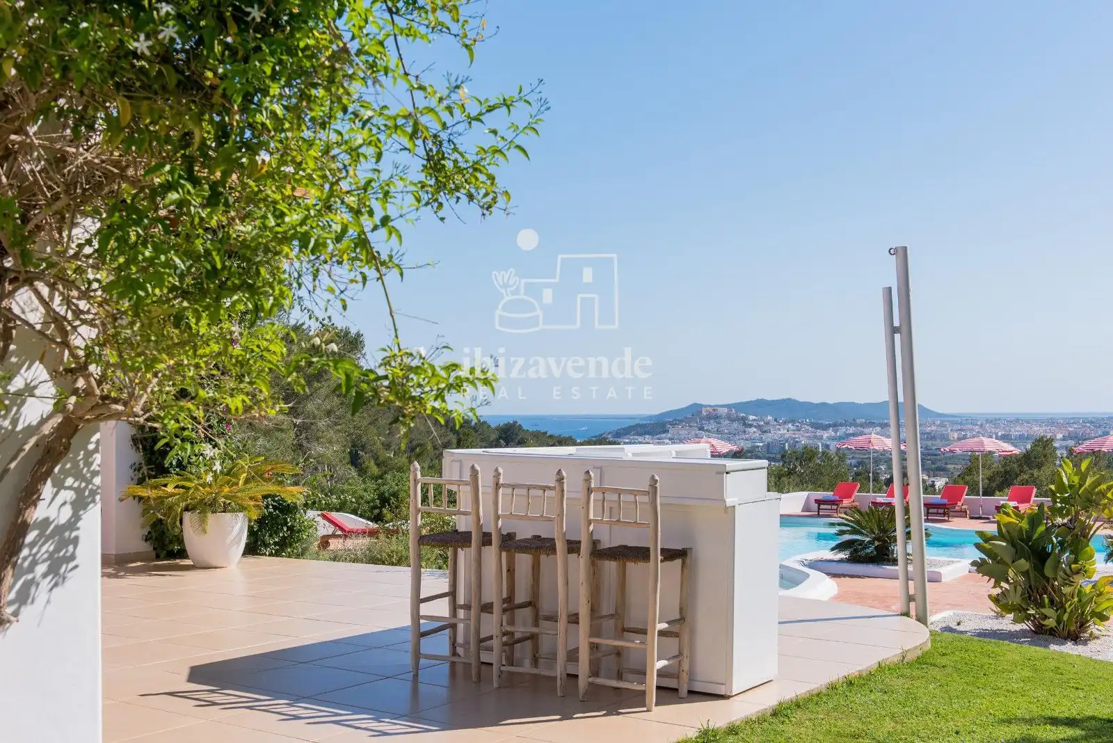 Terraza de Casa o chalet de alquiler en Santa Eulària des Riu con Aire acondicionado, Calefacción y Terraza