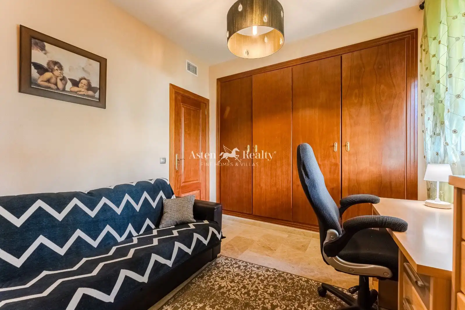 Schlafzimmer von Wohnung zum Verkauf in Santiago del Teide mit Klimaanlage, Privatgarten und Terrasse