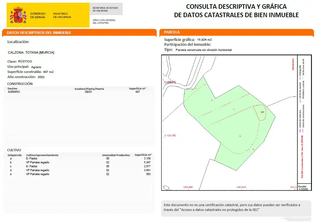Terreno rustico in vendita a Alhama de Murcia ciudad