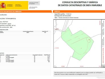 Rural land for sale in Alhama de Murcia ciudad