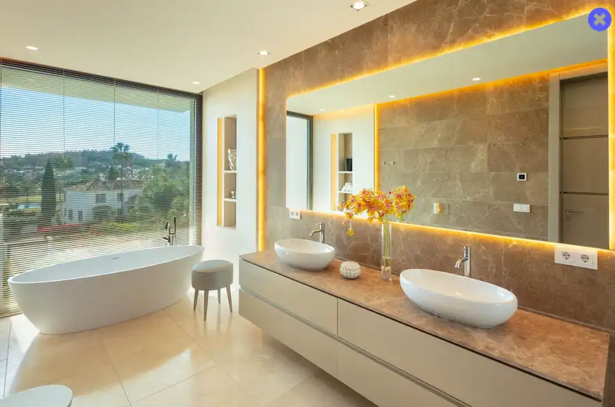 Bathroom of Houses for rent in Marbella  with Air Conditioner, Private garden and Terrace