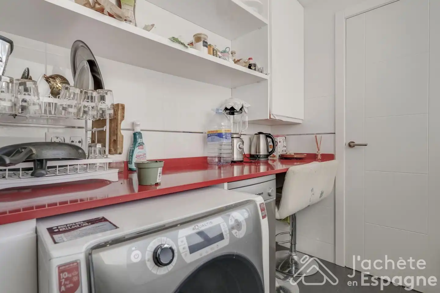 Kitchen of Flat for sale in Valencia  with Furnished and Balcony