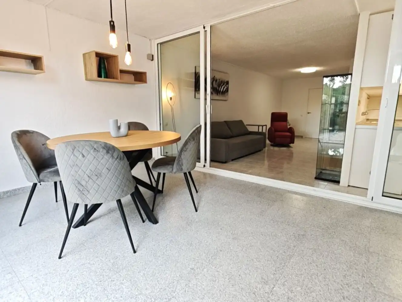 Living room of Apartments for sale in Castell d'Aro, Platja d'Aro i s'Agaró  with Private garden, Terrace and Furnished