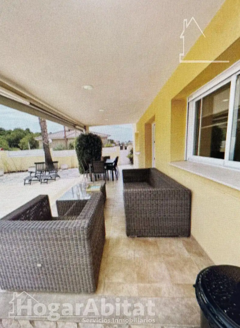 Terrassa de Casa o xalet en venda en Borriol amb Calefacció, Jardí privat i Terrassa