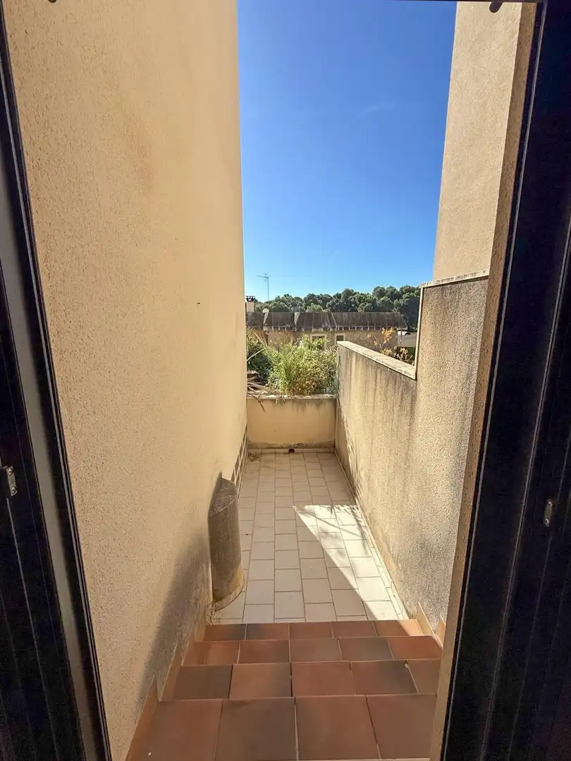 Terrasse von Haus zum Verkauf in  Palma de Mallorca mit Klimaanlage, Heizung und Privatgarten