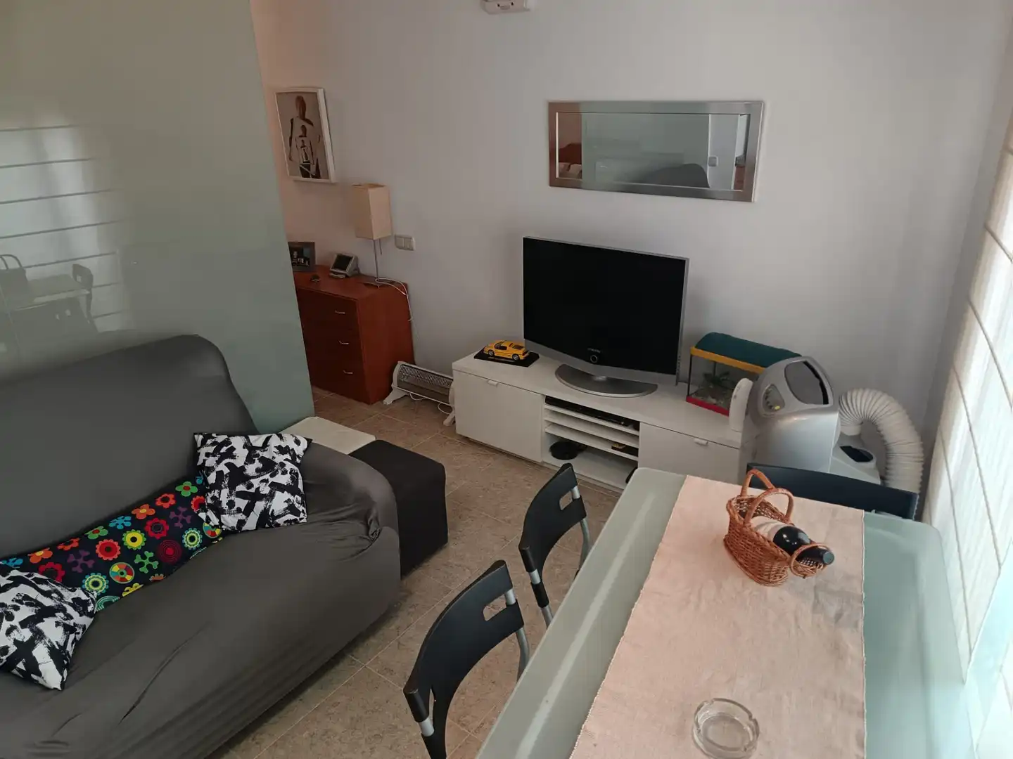Sala d'estar de Estudi en venda en Benicarló amb Aire condicionat, Moblat i Rentadora