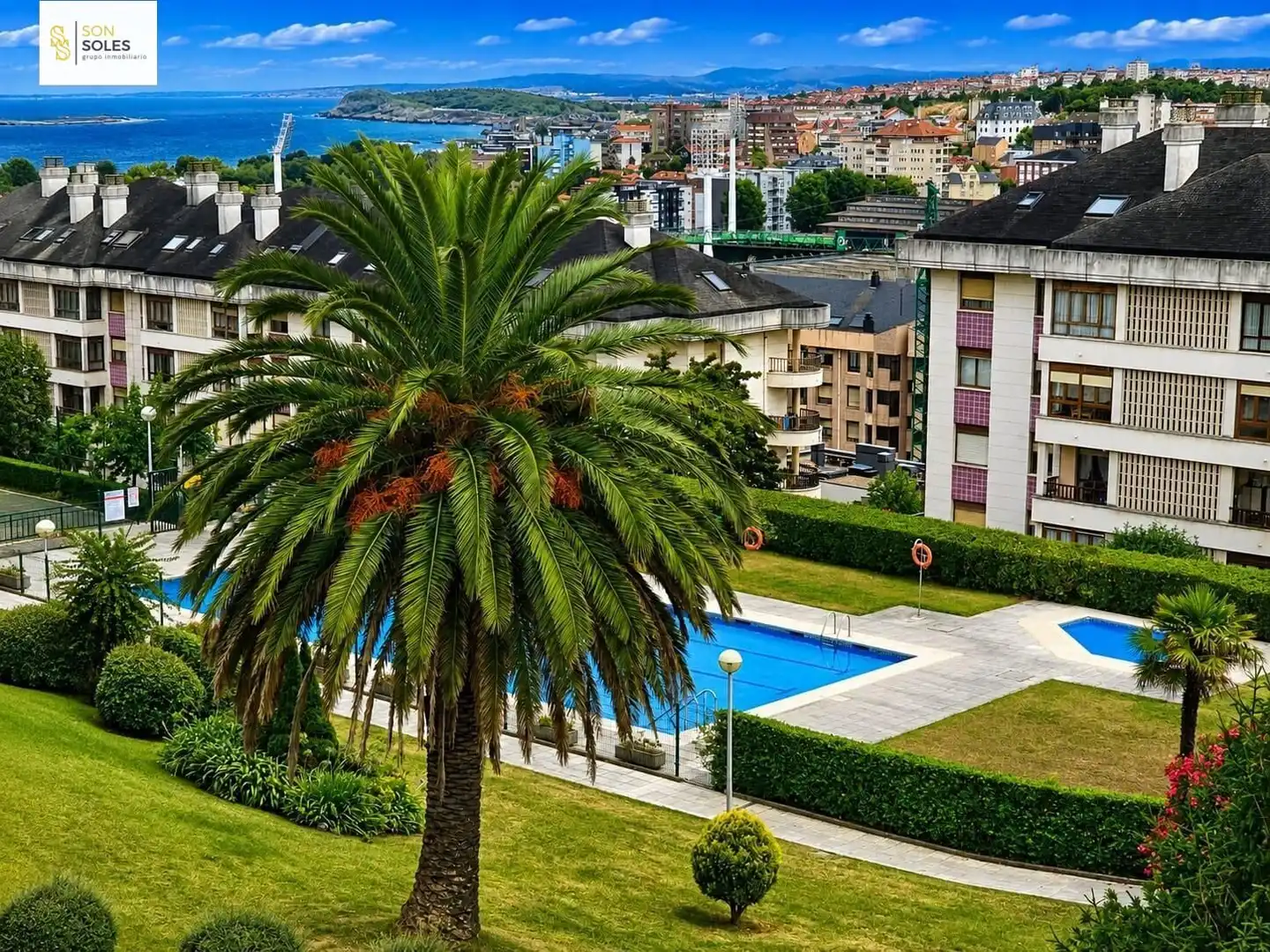 Vista exterior de Piso en venta en Santander con Calefacción, Jardín privado y Terraza