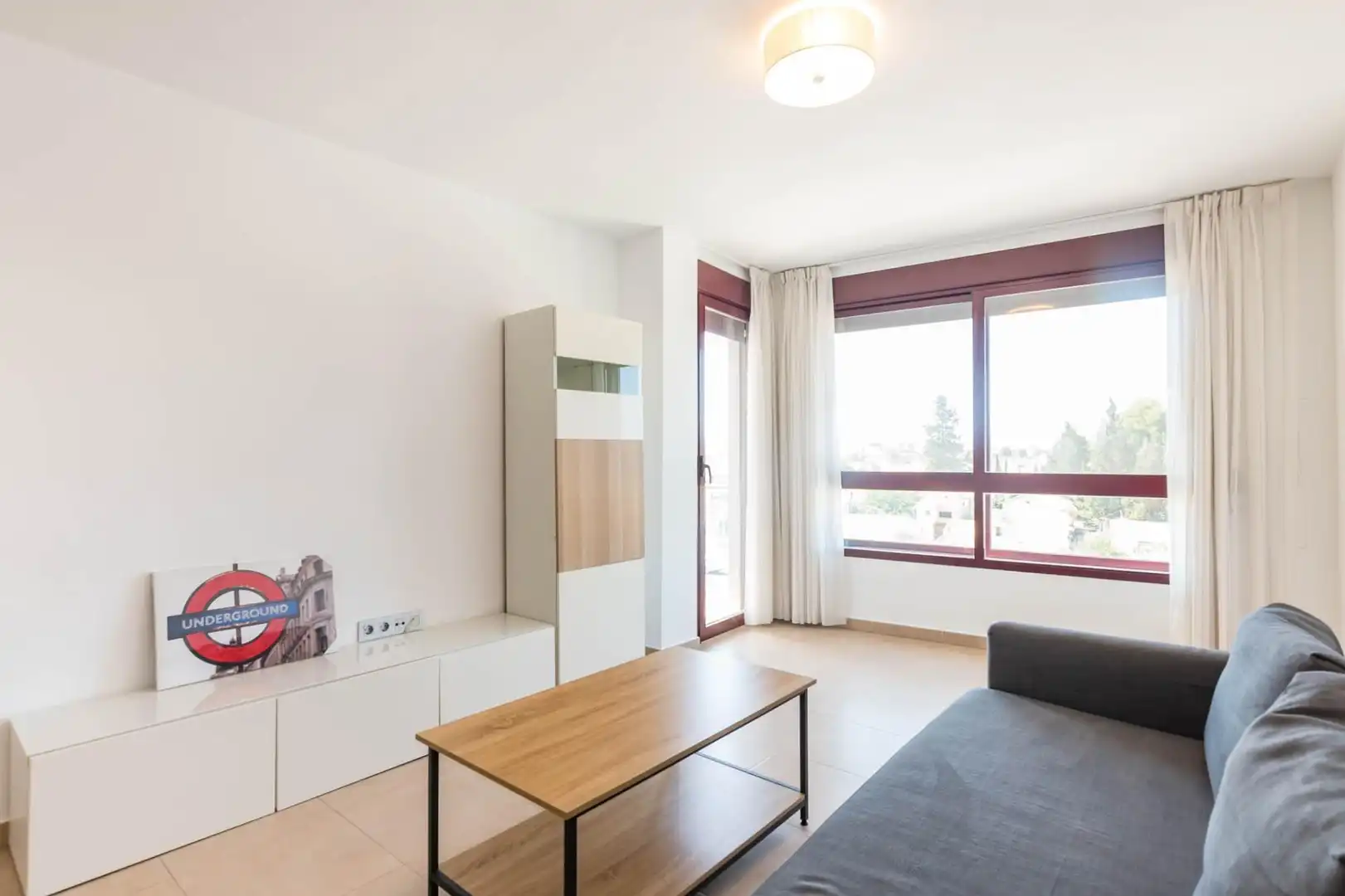 Sala de estar de Piso de alquiler en Murcia con Aire acondicionado y Terraza