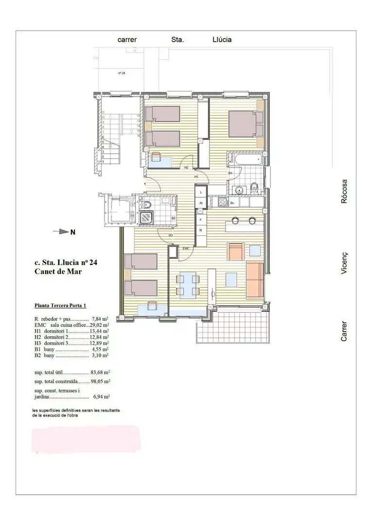 Flat with terrace for sale in Carrer SANTA LLÚCIA, imagen 31