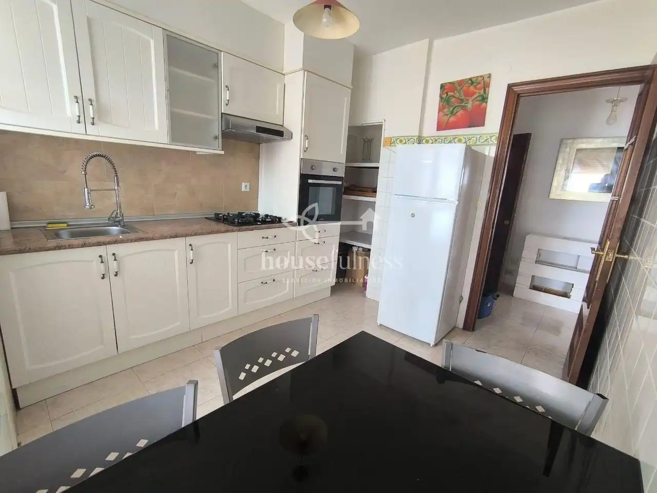 Kitchen of Flat for sale in Ferrol  with Heating and Furnished