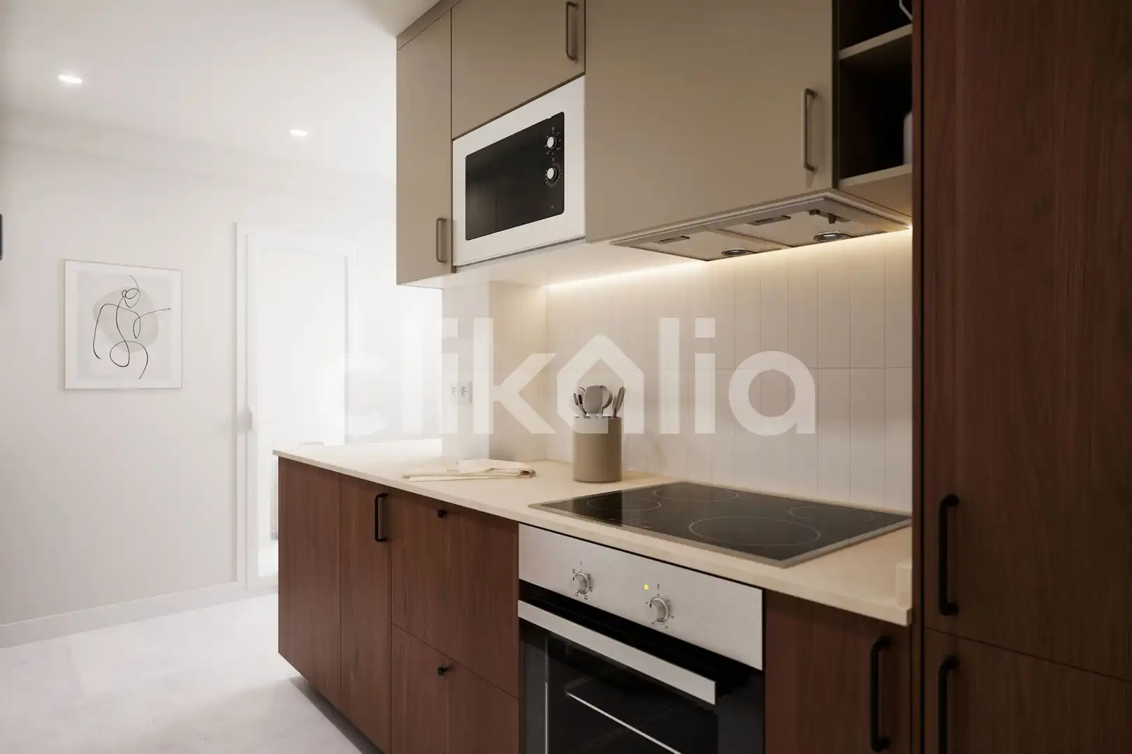 Kitchen of Flat for sale in Madrid  with Air Conditioner, Heating and Terrace