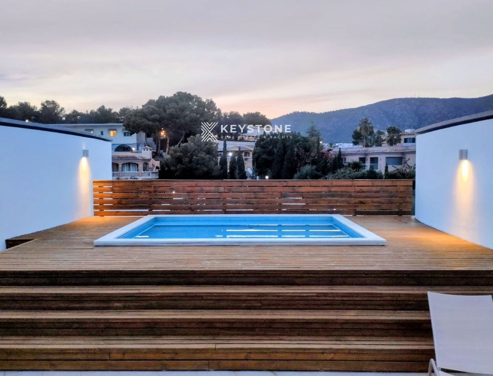 Schwimmbecken von Wohnung zur Miete in Calvià mit Klimaanlage, Terrasse und Schwimmbad