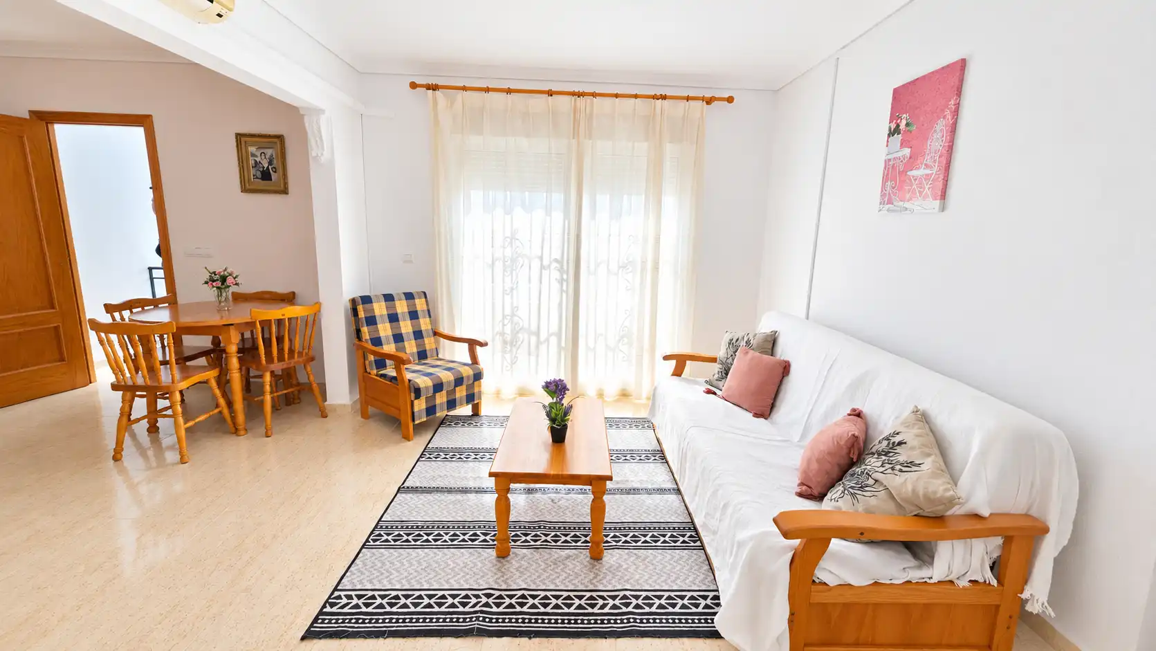 Sala de estar de Apartamento en venta en Santa Pola con Terraza, Amueblado y Balcón