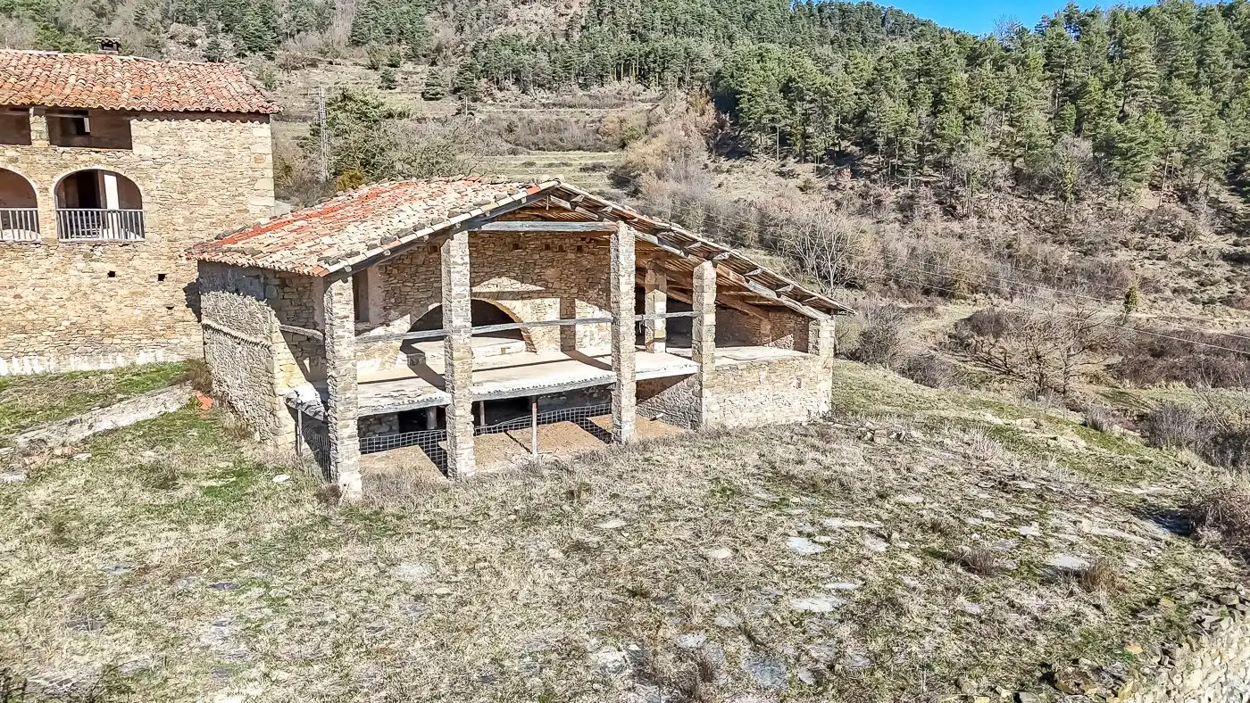 Vista exterior de Finca rústica en venta en Les Llosses con Jardín privado