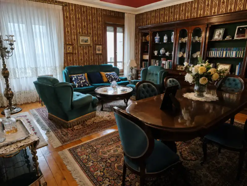 Living room of Flat for sale in Muros de Nalón  with Furnished