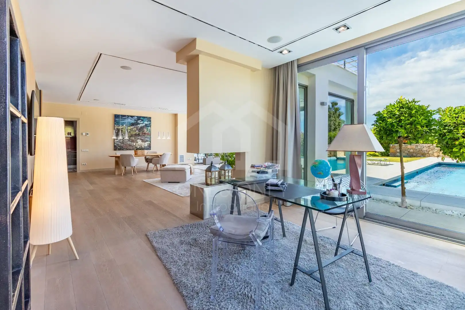 Sala de estar de Casa o chalet en venta en Mont-roig del Camp con Aire acondicionado, Calefacción y Jardín privado