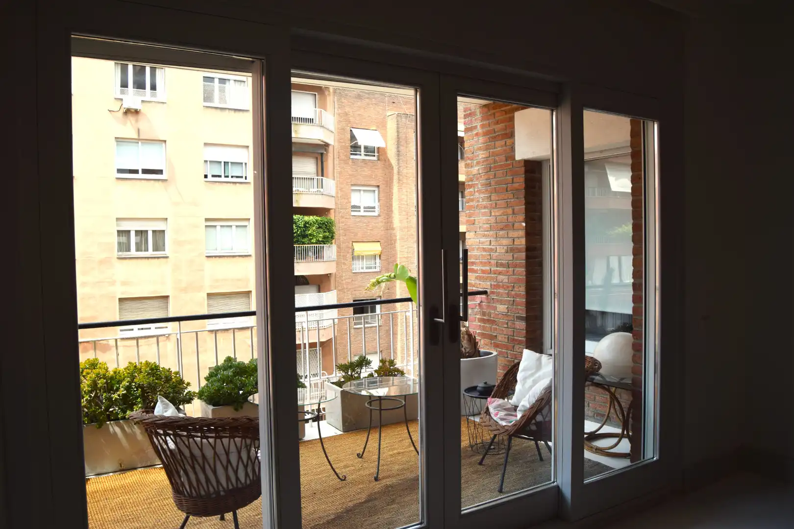 Terraza de Piso de alquiler en Barcelona con Aire acondicionado, Calefacción y Parquet