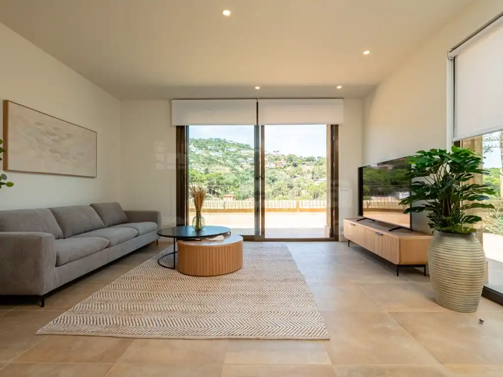 Sala de estar de Apartamento de alquiler en Begur