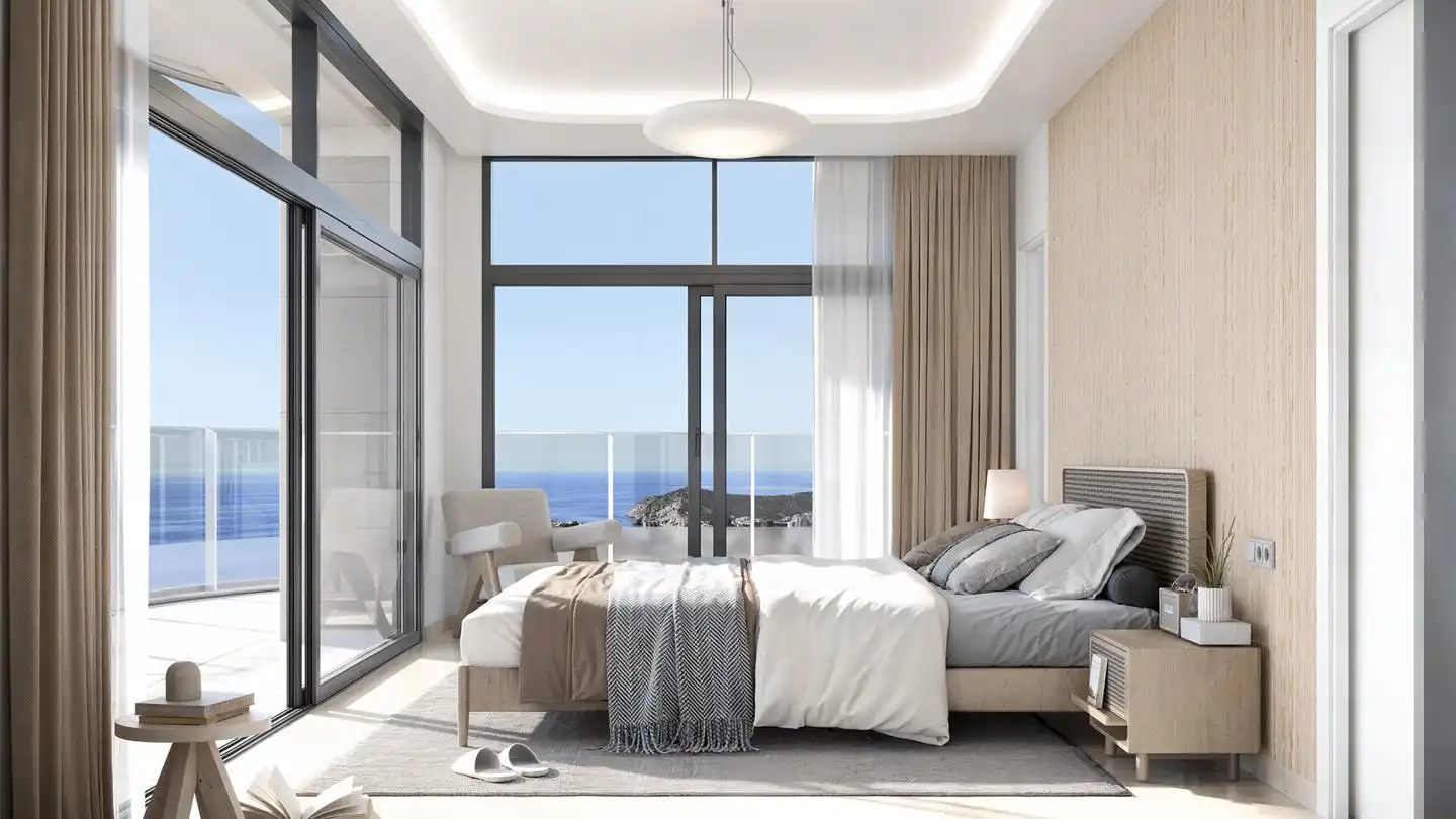Bedroom of Flat for sale in Benidorm  with Air Conditioner, Terrace and Furnished