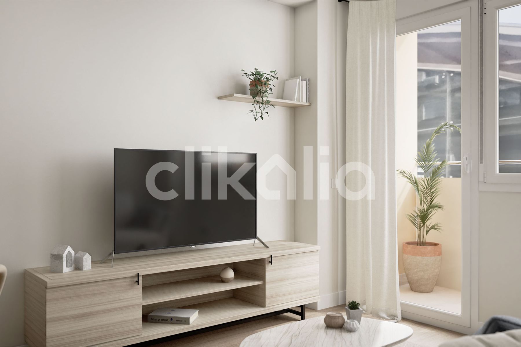 Living room of Flat for sale in Málaga Capital  with Air Conditioner, Terrace and Balcony