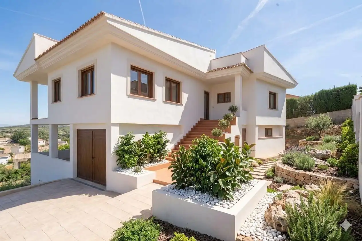 Vista exterior de Casa o chalet en venta en Turís con Terraza y Piscina