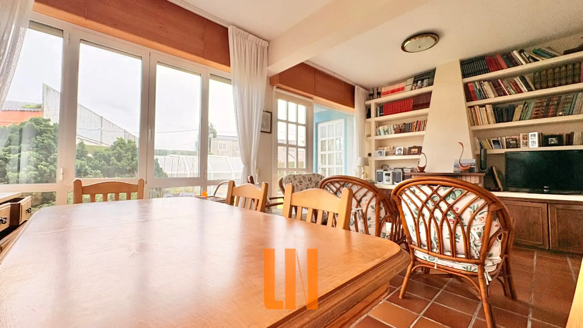 Dining room of Houses for sale in Oleiros  with Heating, Private garden and Parquet flooring