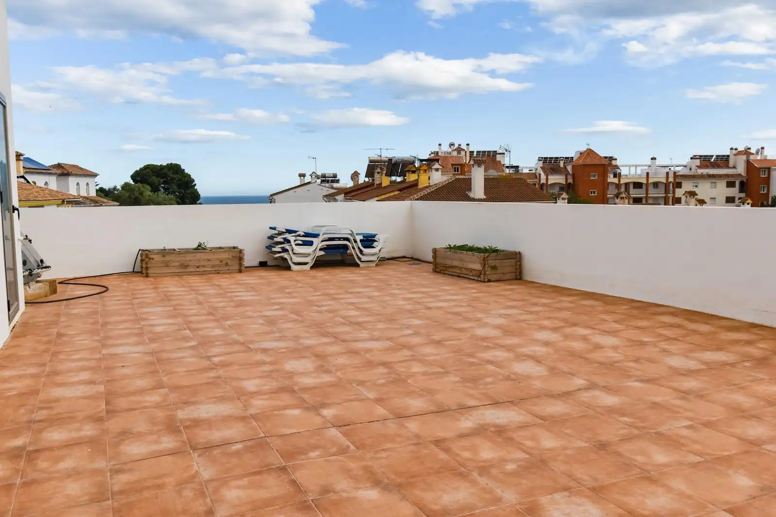 Terrassa de Casa adosada de lloguer en Fuengirola amb Aire condicionat, Calefacció i Jardí privat