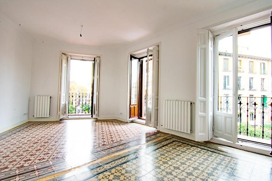 Living room of Apartment to rent in  Madrid Capital  with Heating and Balcony