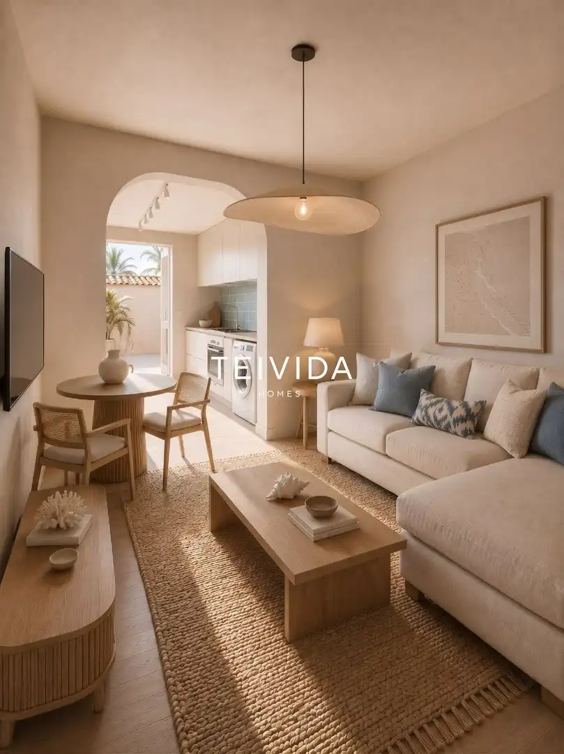 Sala de estar de Piso de alquiler en Arona con Terraza, Piscina y Amueblado