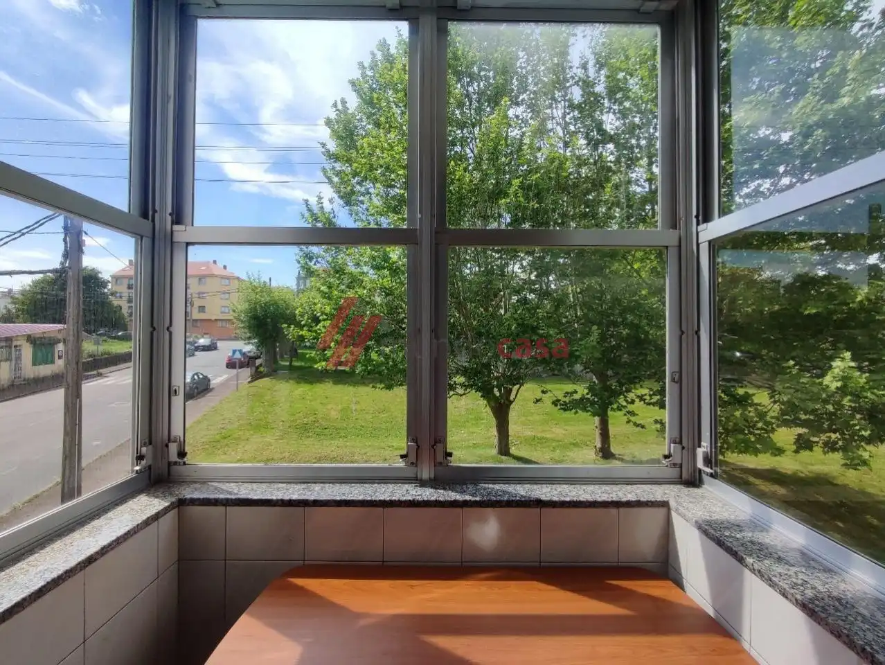 Balcony of Flat for rent in A Malata - Catabois - Ciudad Jardín