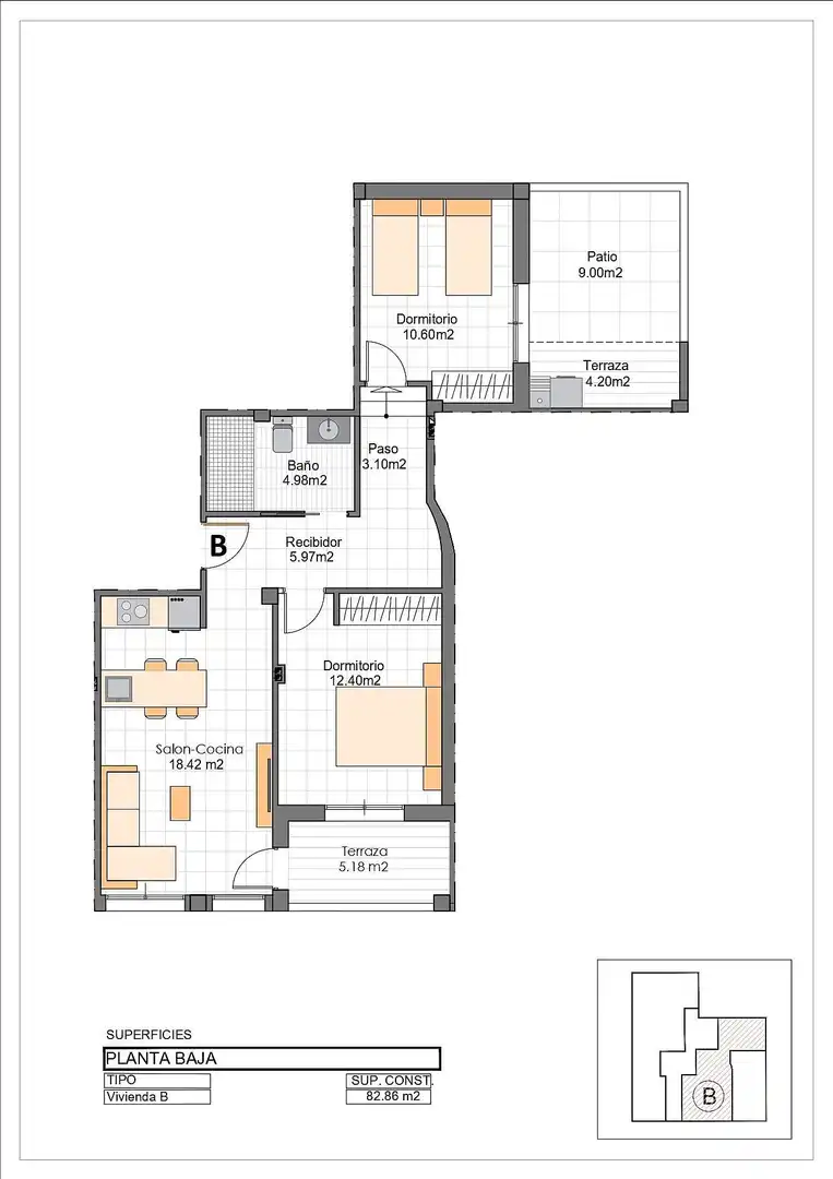 Appartement compact avec terrasse à vendre à Los Cuarteros, imagen 10