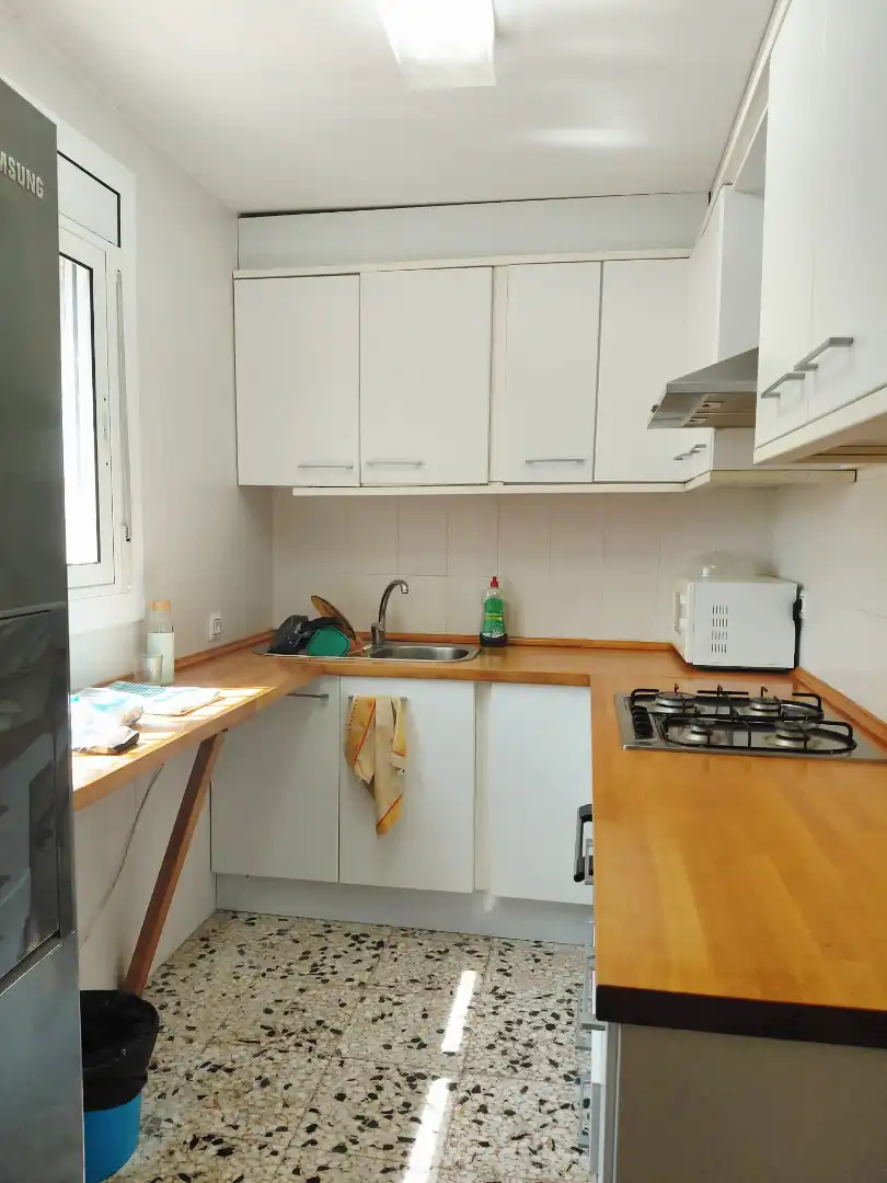 Küche von Haus oder Chalet zur Miete in Calafell mit Privatgarten, Abstellraum und Schwimmbad