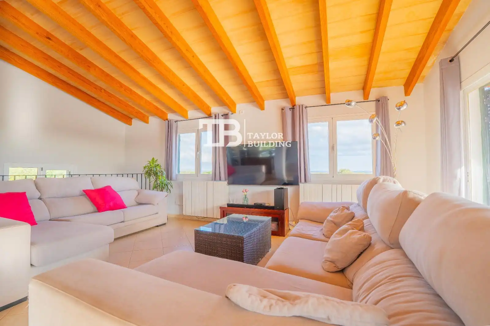Sala de estar de Casa o chalet en venta en Campos con Aire acondicionado, Calefacción y Jardín privado