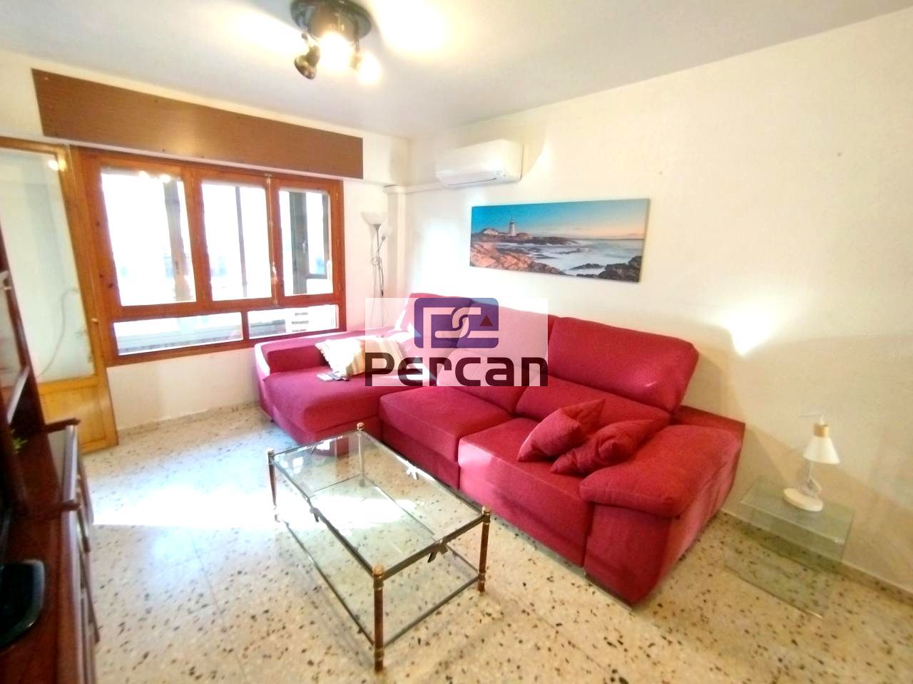 Living room of Flat to rent in El Campello  with Air Conditioner, Furnished and Balcony