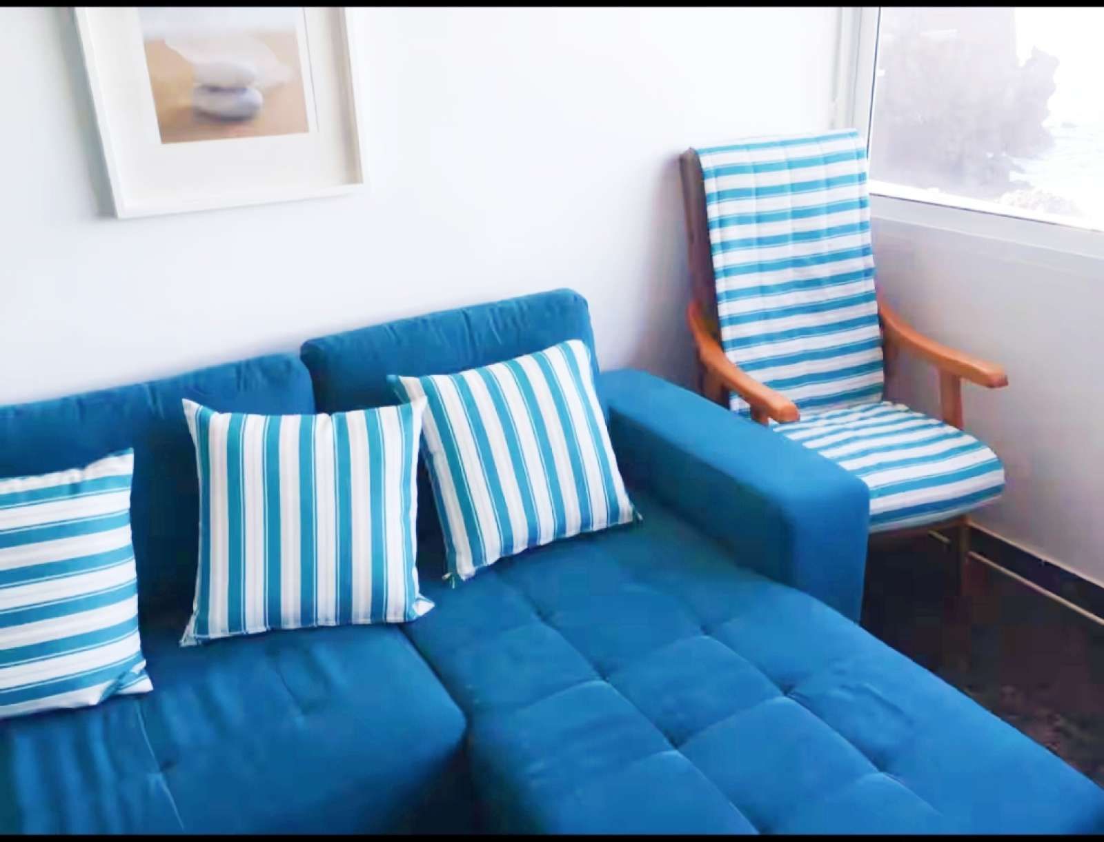 Wohnzimmer von Wohnung zur untervermieten in Santiago del Teide mit Klimaanlage, Terrasse und Möbliert