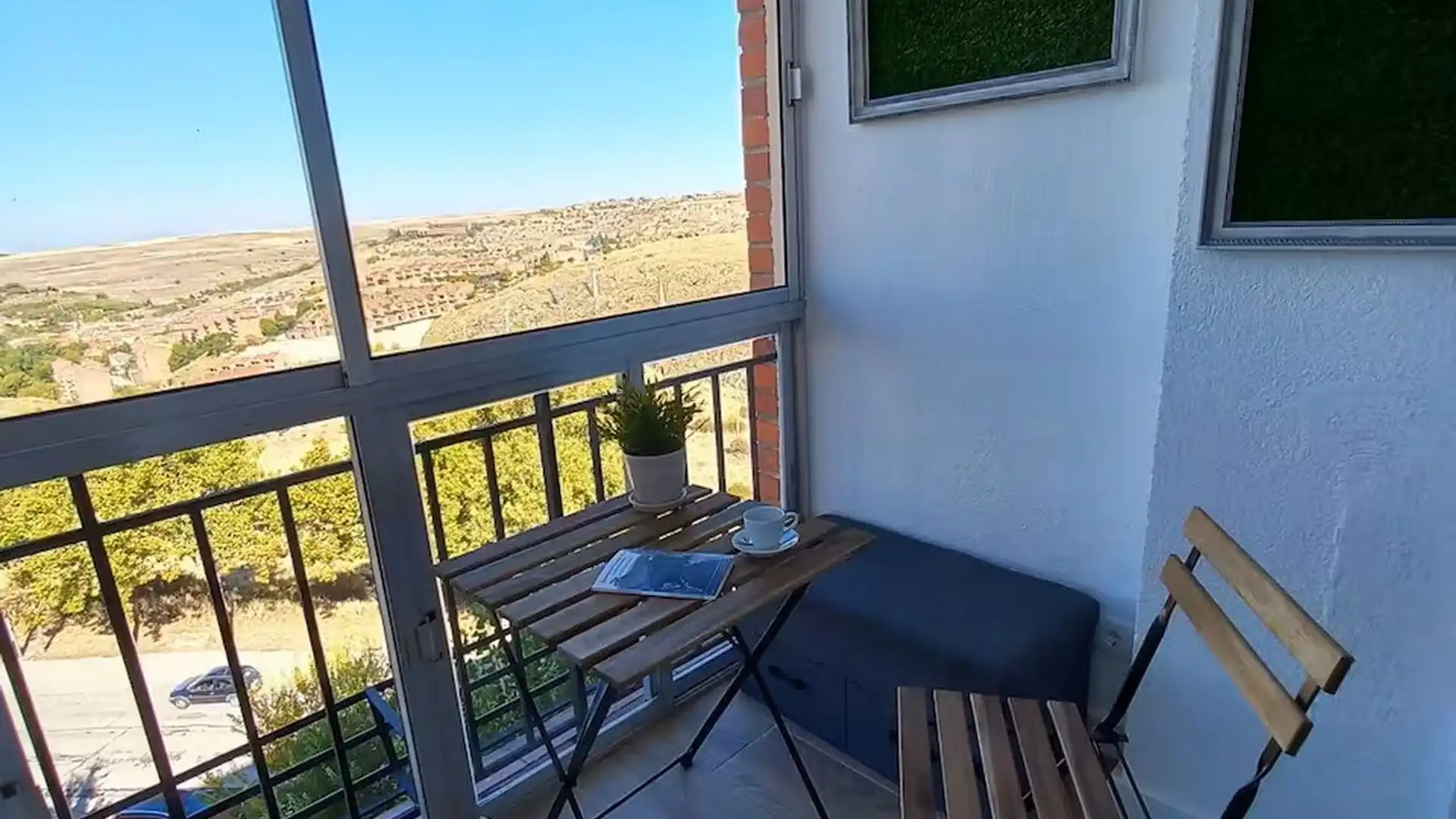 Terraza de Apartamento de alquiler en Segovia Capital con Aire acondicionado, Calefacción y Amueblado