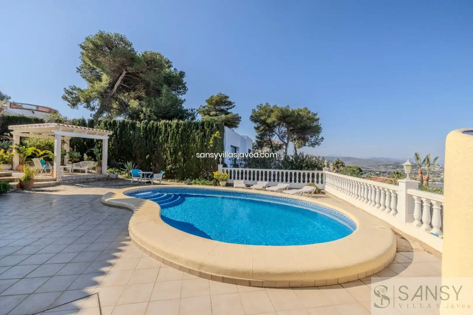 Garden of Houses for sale in Jávea / Xàbia  with Air Conditioner and Storage room