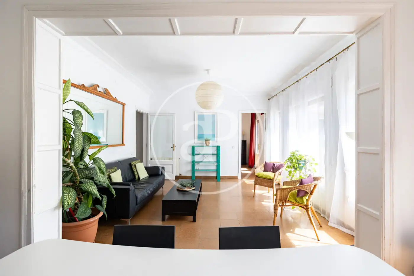 Sala de estar de Piso en venta en Barcelona con Aire acondicionado, Calefacción y Terraza