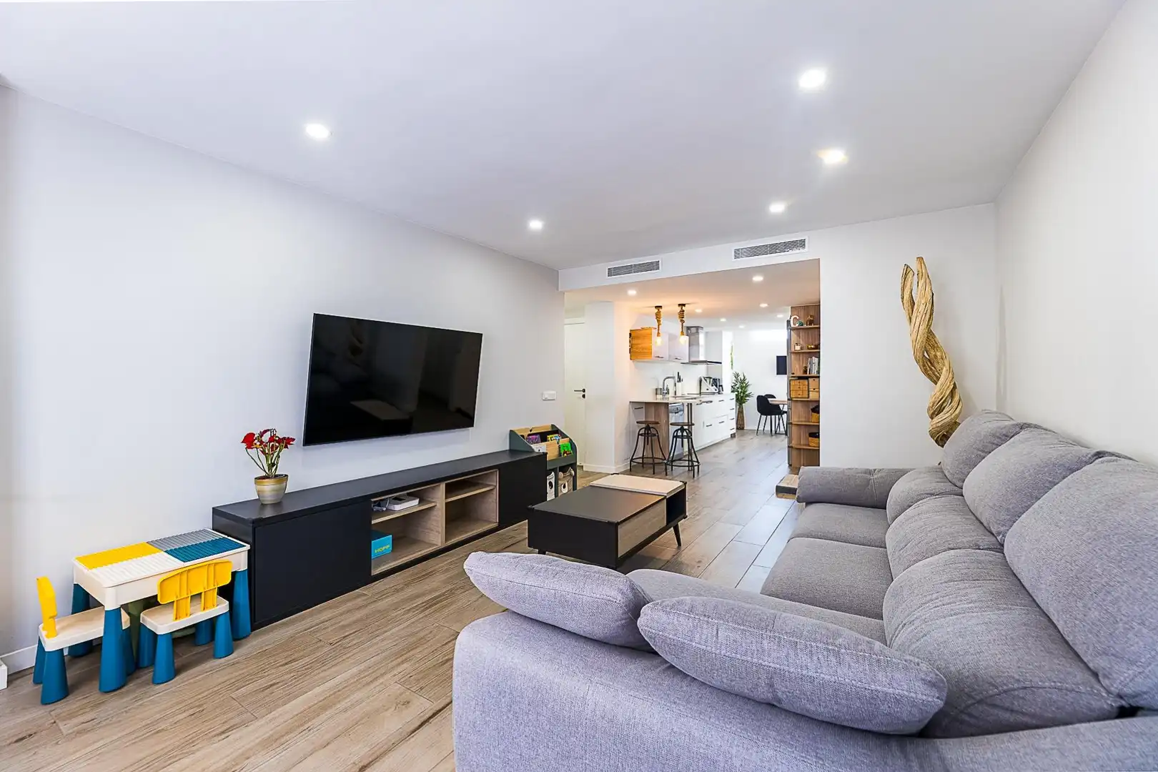 Sala d'estar de Pis en venda en  Palma de Mallorca amb Aire condicionat i Terrassa