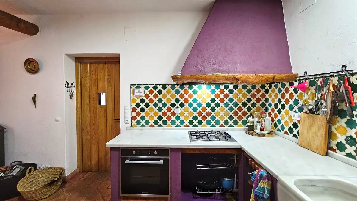 Cocina de Finca rústica en venta en Santa Ana la Real con Calefacción, Jardín privado y Terraza