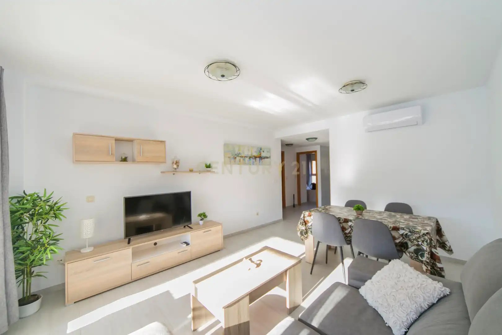 Living room of Apartments for rent in Calpe / Calp  with Air Conditioner, Oven and Washing machine