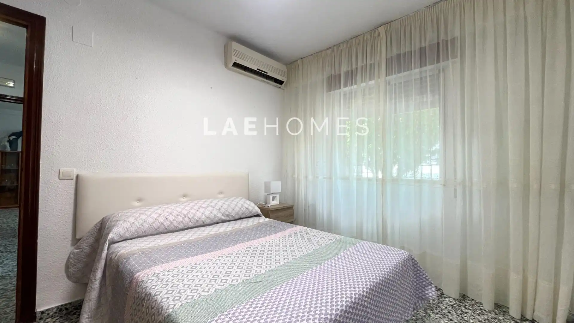 Schlafzimmer von Wohnung zur Miete in Málaga mit Klimaanlage, Heizung und Möbliert