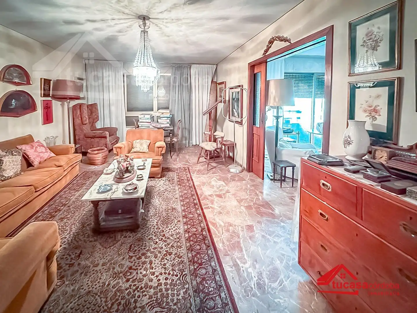 Living room of Flat for sale in Córdoba  with Air Conditioner, Terrace and Storage room