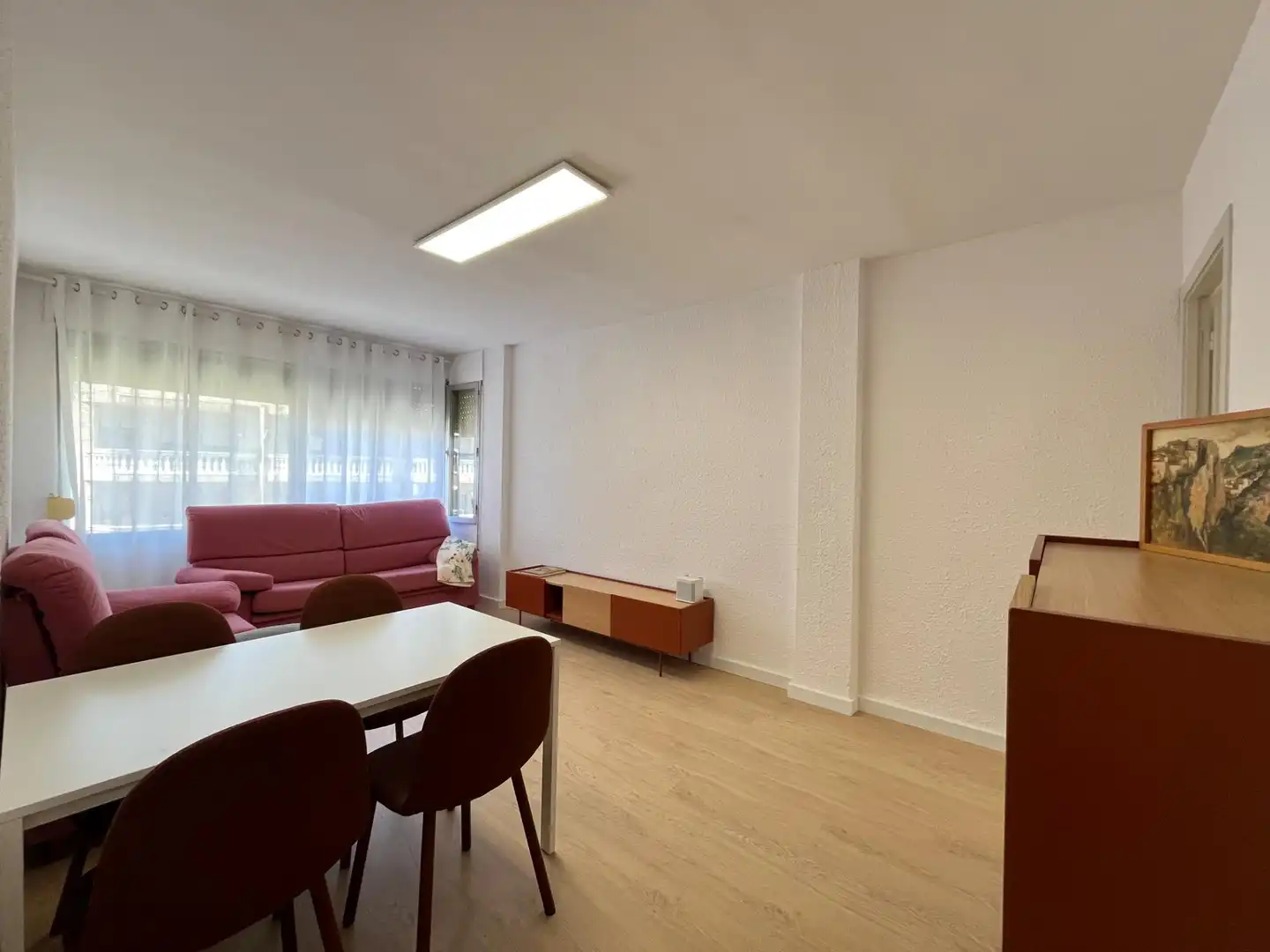 Sala de estar de Piso en venta en Amposta con Parquet, Terraza y Balcón