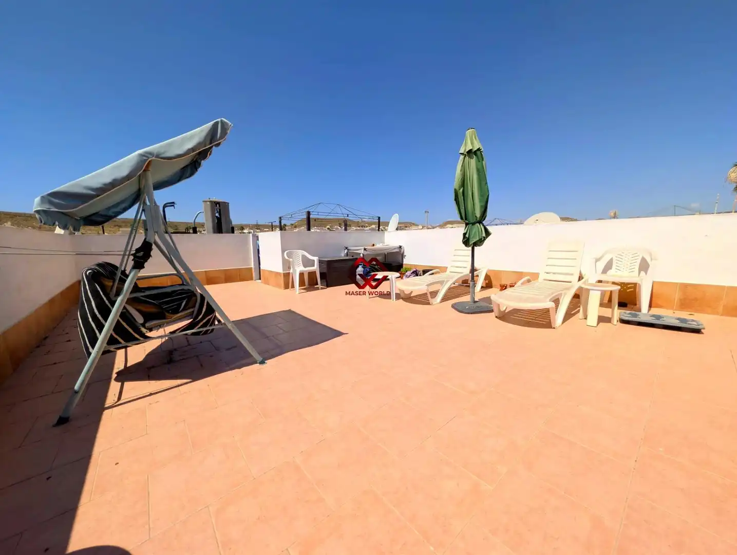 Terrassa de Casa adosada en venda en Mazarrón amb Aire condicionat, Calefacció i Terrassa