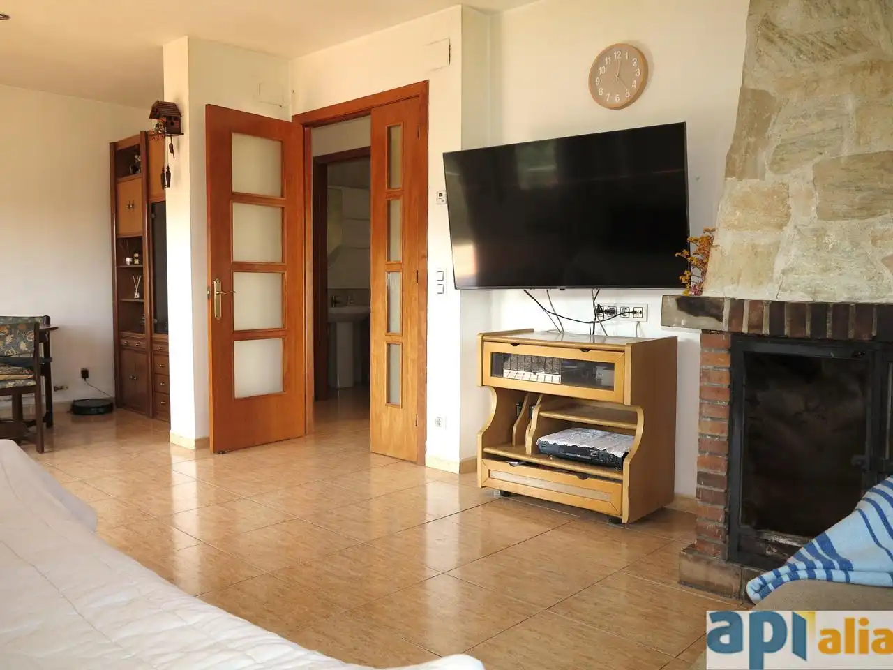 Sala d'estar de Casa o xalet en venda en Tordera amb Calefacció, Jardí privat i Terrassa