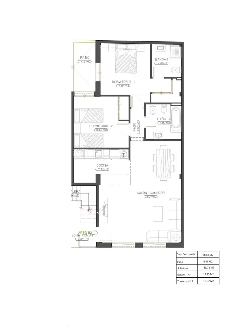 Flat with pool for sale in Burjulu - La Mulería, imagen 16