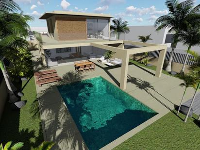 Swimming pool of House or chalet for sale in Arona  with Air Conditioner, Private garden and Terrace